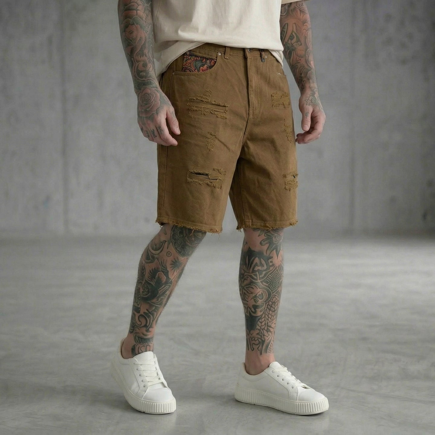 BERMUDA BOXY BAGGY FIT DENIM PIU' COLORI - BERNA - ART.261008