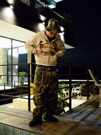 FELPA CON CAPPUCCIO ZIP STAMPA  - NOISSEY