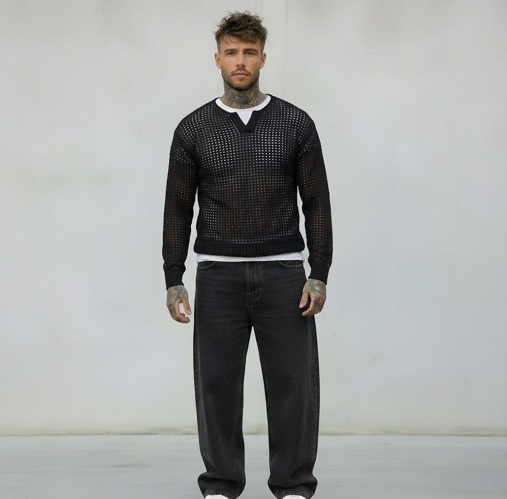 MAGLIONCINO SERAFINO RETE - BERNA - *ART. 2301853 - COL. BLU